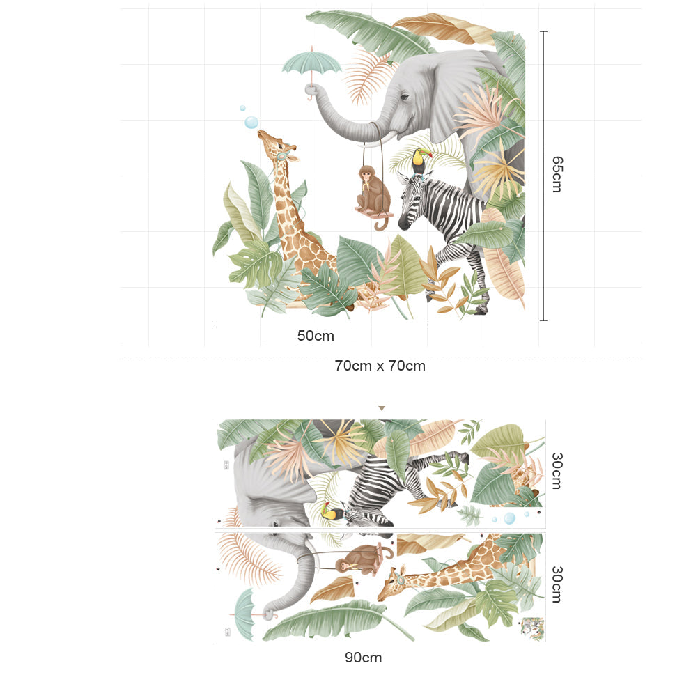 Koop nu de Aapje op de Schommel Muursticker - Kinderkamer wanddecoratie - Babykamer decoratie - Muurdecoratie - Decoratie sticker van Birthdaydecorations.nl Zelfklevende muursticker voor baby en kinderkamer
