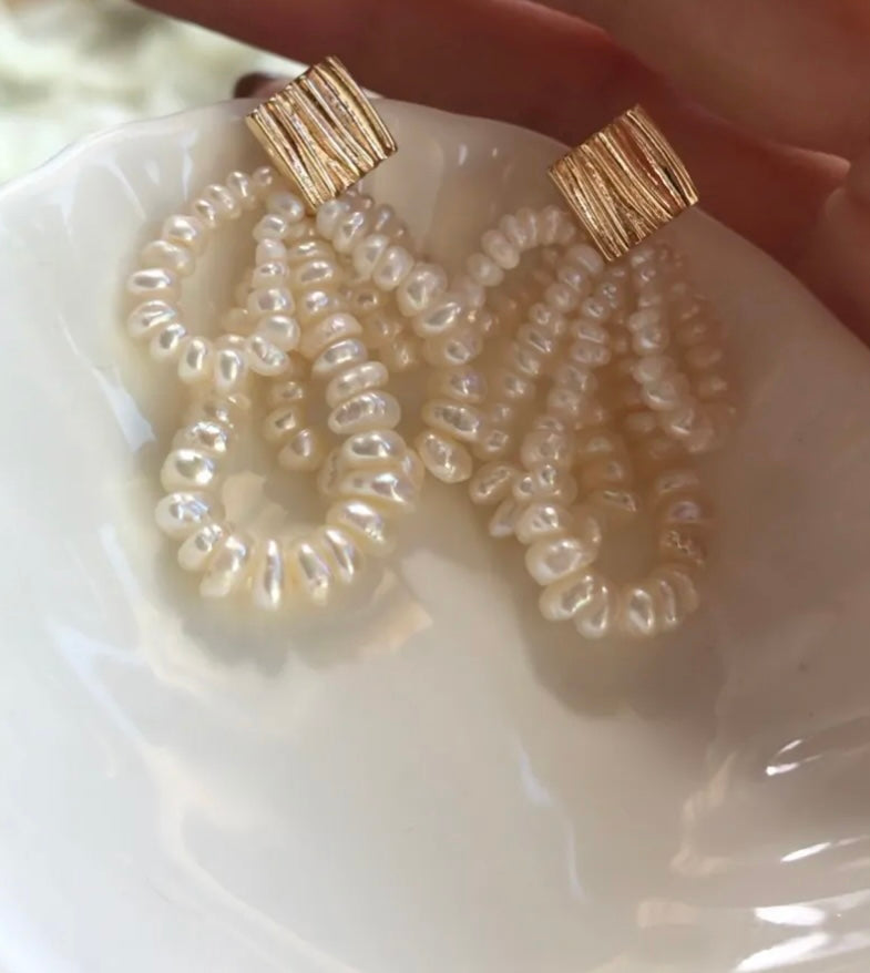 Buy now the Handmade Flower Cluster Earrings from Amore Jewellery!