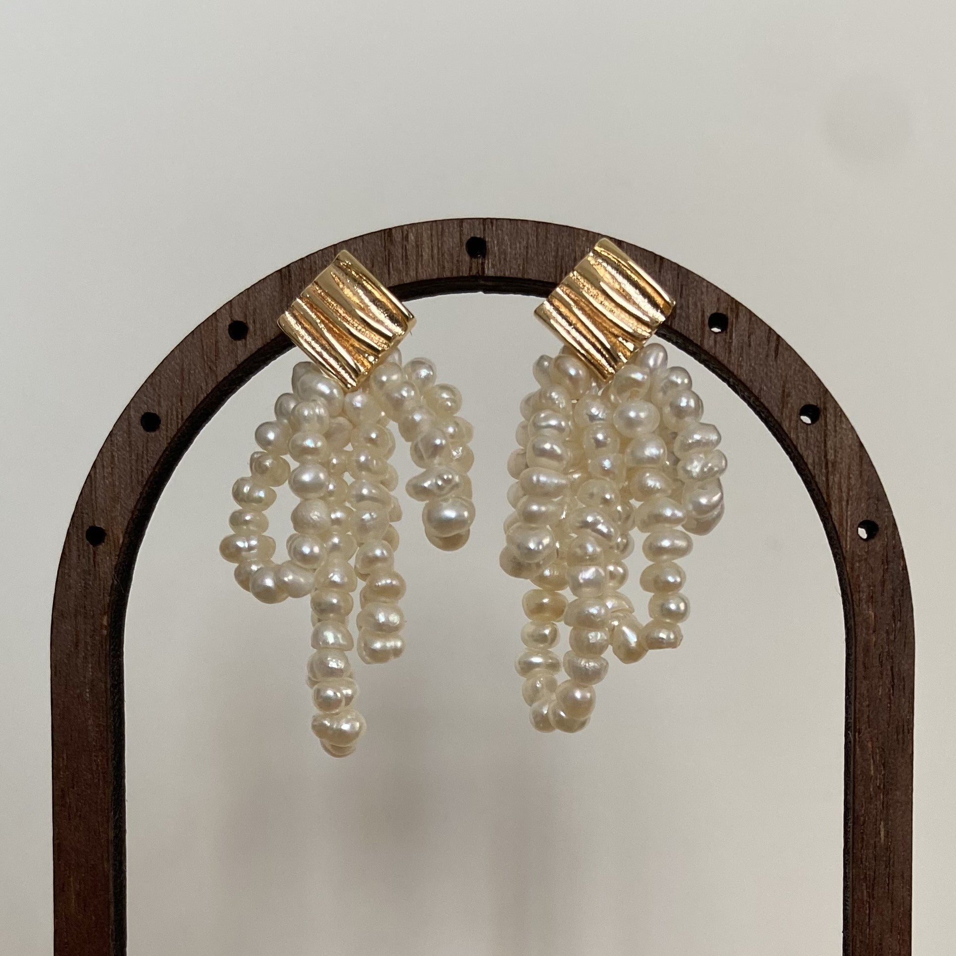 Buy now the Handmade Flower Cluster Earrings from Amore Jewellery!