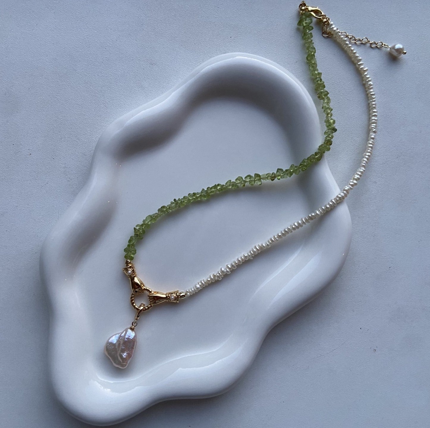 Olivia Stones and Fresh water Pearl Necklace from Mai Jewellery