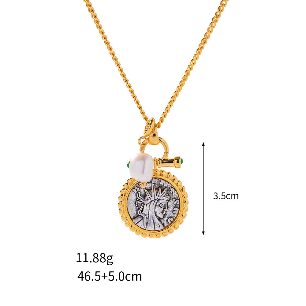 Buy now the Vintage ancient coins Greek goddess Necklace from Amore Jewellery