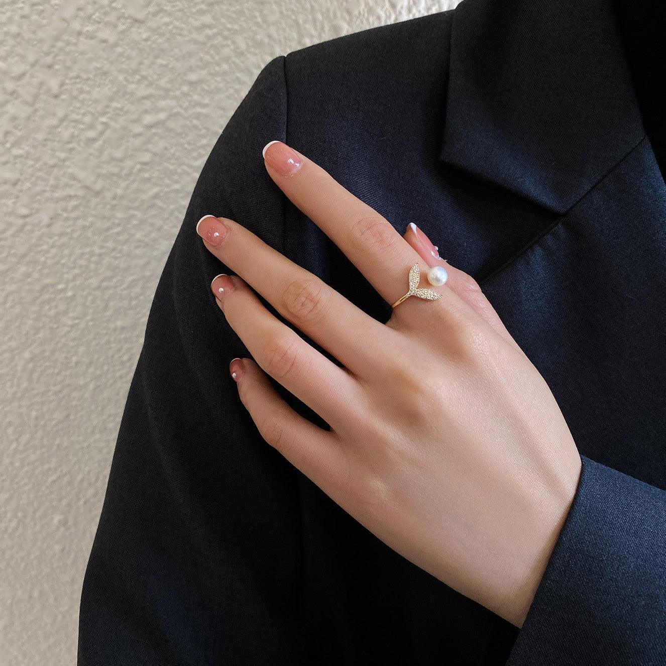 Buy now the beautiful Pearl Mermaid Ring from Amore Jewellery