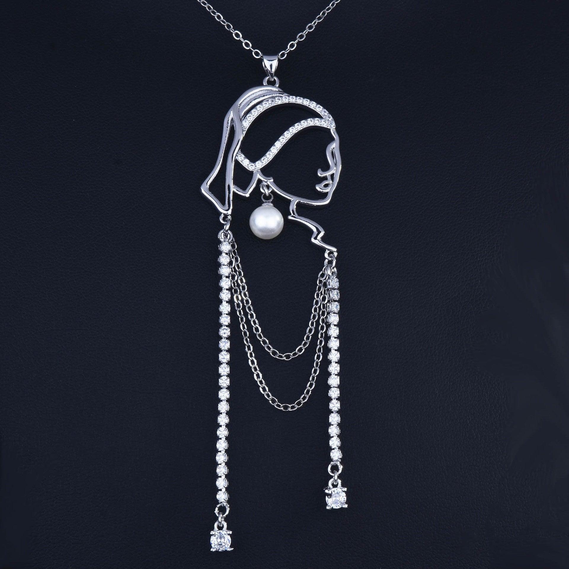 Buy now the beautiful Girl with the Pearl Necklace set from Amore Jewellery