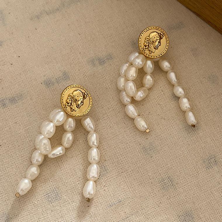 Buy now the beautiful Vintage Coin Earrings from Amore Jewellery